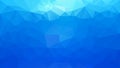 Vector abstract irregular polygonal background horizontal sky blue color gradient Royalty Free Stock Photo