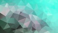 Vector irregular polygonal background - triangle low poly pattern - aqua lagoon turquoise blue green cyan color Royalty Free Stock Photo