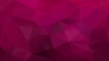 Vector irregular polygonal background - triangle low poly pattern - claret burgundy maroon magenta rasberry red pink colo