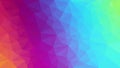 Vector abstract irregular polygonal background full color spectrum neon rainbow - diagonal gradient
