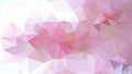 Vector abstract irregular polygonal background light soft pastel pink, rose and cherry color