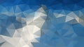 Vector irregular polygonal background - triangle low poly pattern - mountain stone gray and sky blue color