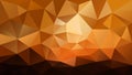 Vector irregular polygonal background - triangle low poly pattern - sunset landscape colored - orange, yellow, ochre, Royalty Free Stock Photo