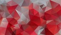 Vector polygonal background - triangle low poly pattern - vibrant hot red gray mauve pink color Royalty Free Stock Photo