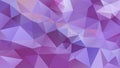 Vector irregular polygonal background - triangle low poly pattern - vivid cool lavender purple violet color