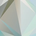 Vector irregular polygonal square background - triangle low poly pattern - light gray, baby blue, slate, beige, taupe and Royalty Free Stock Photo