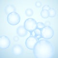 Vector abstract light blue glossy molecule design. Atoms illustration. Medical background for science banner or flyer. Molecular Royalty Free Stock Photo