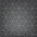 Vector abstract light grey background. Necker Cube seamless pattern. Geometric texture. Modern soft colored fond.