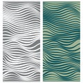 Vector abstract line patterns set. Royalty Free Stock Photo