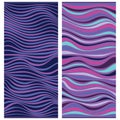Vector abstract line patterns set. Royalty Free Stock Photo