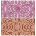 Vector abstract line patterns set. Royalty Free Stock Photo