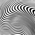 Vector abstract lines pattern. Waves background Royalty Free Stock Photo