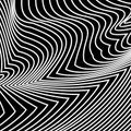 Vector abstract lines pattern. Waves background Royalty Free Stock Photo