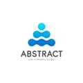 Vector abstract logo design for business Royalty Free Stock Photo