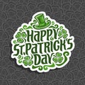 Vector abstract logo for St. Patrick`s Day