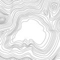 Vector abstract map pattern with wavy lines Royalty Free Stock Photo