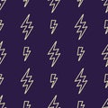 Vector abstract modern comic pattern with lightning bolts Royalty Free Stock Photo