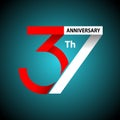 37th Anniversary symbol.