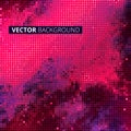 Vector abstract mosaic background. Image of defused stadium lights. Abstract pink background. Royalty Free Stock Photo