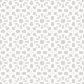 Vector abstract mosaic seamless pattern. Gray and white ornamental texture Royalty Free Stock Photo