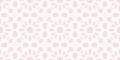 Vector abstract mosaic seamless pattern in oriental style. Subtle ornamental texture. Elegant soft pink background. Geometric Royalty Free Stock Photo