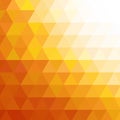 Vector Abstract orange geometric technology background with triangle Royalty Free Stock Photo