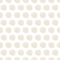 Vector Abstract Organic Gold Polka Dot Circles on White Background Seamless Repeat Pattern. Background for textiles