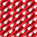 Vector abstract pattern of falling stars on red background with lines Royalty Free Stock Photo