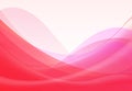Vector abstract pink red wavy waves background, wallpaper. Brochure, design. on white background Royalty Free Stock Photo