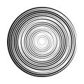 Vector abstract radial background of concentric ripple circles Royalty Free Stock Photo