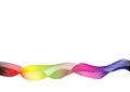 Vector abstract rainbow multi colorful wave lines background