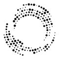 Vector abstract random dotted circle