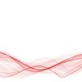 Vector Abstract red smoky waves background. Template brochure design. eps 10 Royalty Free Stock Photo