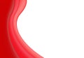 Vector abstract red wavy background, wallpaper for any design. on white background