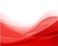 Vector abstract red wavy background, wallpaper Royalty Free Stock Photo