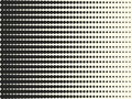 Vector abstract, retro halftone dots. Overlay element. Black dots, circles on a light isolated background.