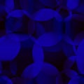 Vector abstract seamless background of blue molecules and bubble Royalty Free Stock Photo