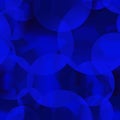 Vector abstract seamless background of ultramarine molecules and Royalty Free Stock Photo