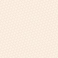 Vector abstract seamless geometric pattern. Subtle golden hexagonal grid texture Royalty Free Stock Photo