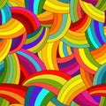 Vector abstract seamless pattern. Colorful background.