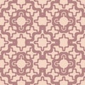 Vector abstract seamless pattern with curved lines, smooth wavy grid, mesh, net Royalty Free Stock Photo