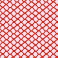 Vector abstract seamless pattern of net. Repeating background with red intertwining lines in hand drawn style. Royalty Free Stock Photo