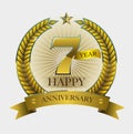 Happy anniversary symbol.