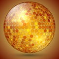 Vector abstract shining crystal ball