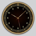 Vector abstract simple round clock