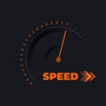 Vector abstract speedometer concept template Royalty Free Stock Photo