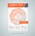 Vector abstract sphere brochure design templates Royalty Free Stock Photo