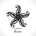 Vector Abstract Starfish Royalty Free Stock Photo