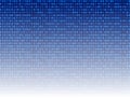 Vector: Abstract Technology Background, Blue Binary Code Digital Backdrop. Royalty Free Stock Photo