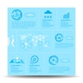 Vector abstract template infographic and icon science innovation concept Royalty Free Stock Photo